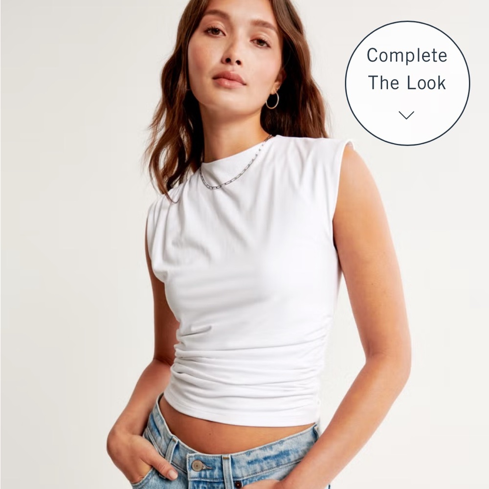Abercrombie Draped Shell Top NWT